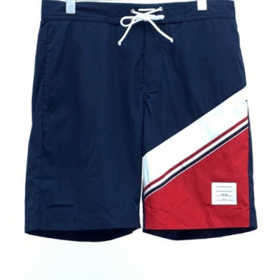 [톰브라운]Thom Browne 2020 Mens Casual Logo Training Short Pants - 톰브라운 남성 캐쥬얼 로고 트레이닝 반바지 Tho0740x.Size(m - 2xl).네이비
