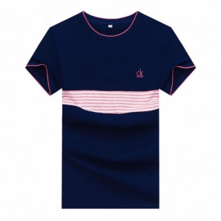 [캘빈클라인]Calvin klein 2020 Mens Logo Silket Short Sleeved Tshirts - 캘빈클라인 2020 남성 로고 실켓 반팔티 Cal0030x.Size(m - 2xl).네이비