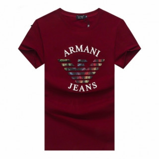 [알마니]Armani 2020 Mens Logo Silket Short Sleeved Tshirts - 알마니 2020 남성 로고 실켓 반팔티 Arm0685x.Size(m - 2xl).버건디