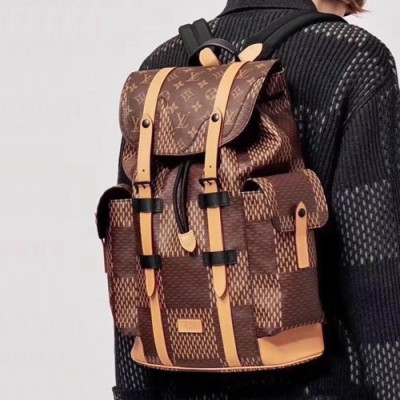Louis Vuitton 2020 Christopher Back Pack,47cm - 루이비통 2020 남성용 크리스토퍼 백팩,M41379,LOUB2083 ,47cm,브라운
