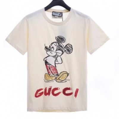 [매장판]Gucci 2020 Mm/Wm Logo Cotton Short Sleeved Tshirts - 구찌 2020 남자 로고 코튼 반팔티 Guc02697x.Size(xs - l).아이보리