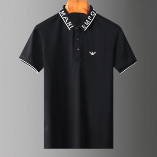 [알마니]Armani 2020 Mens Logo Silket Short Sleeved Tshirts - 알마니 2020 남성 로고 실켓 반팔티 Arm0689x.Size(m - 3xl).블랙
