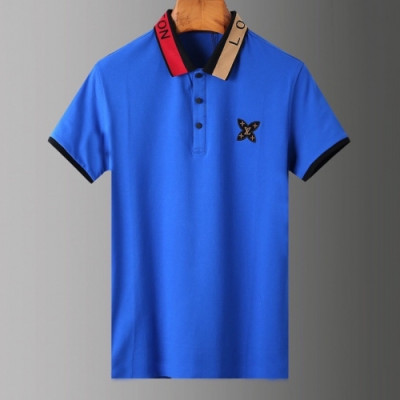 [루이비통]Louis vuitton 2020 Mens Silket Short Sleeved Polo Tshirts - 루이비통 2020 남성 실켓 폴로 반팔티 Lou01804x.Size(m - 3xl).블루