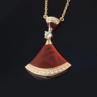 Bvlgari 2020 Ladies Necklace - 불가리 2020 여성용 목걸이 ACC0014.(브라운옐로우골드)