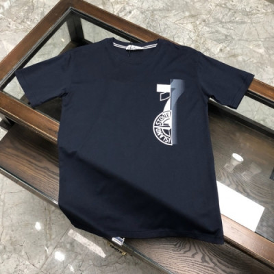 [스톤아일랜드]Stone Island 2020 Mens Crew-neck Cotton Short Sleeved Tshirts - 스톤아일랜드 2020 남성 크루넥 코튼 반팔티 Sto0198x.Size(m - 2xl).네이비