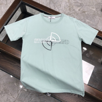 [스톤아일랜드]Stone Island 2020 Mens Crew-neck Cotton Short Sleeved Tshirts - 스톤아일랜드 2020 남성 크루넥 코튼 반팔티 Sto0206x.Size(m - 2xl).민트