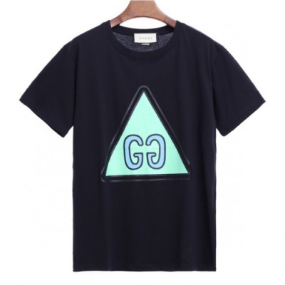 [매장판]Gucci 2020 Mm/Wm Logo Cotton Short Sleeved Tshirts - 구찌 2020 남자 로고 코튼 반팔티 Guc02704x.Size(xs - l).블랙