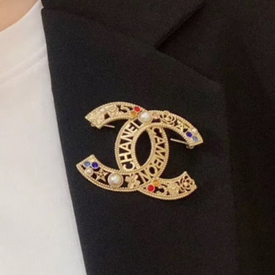 Chanel 2020 Ladies Brooch - 샤넬 2020 여성용 브로치 ACC0209.(옐로우골드)