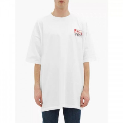 [베트멍]Vetements 2020 Mm/Wm Printing Logo Cotton Short Sleeved Oversize Tshirts - 베트멍 2020 남/녀 프린팅 로고 코튼 오버사이즈 반팔티 Vet0076x.Size(xs - l).화이트