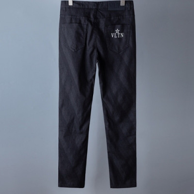 [발렌티노]Valentino 2020 Mens Logo Denim Jeans - 발렌티노 2020 남성 로고 데님 청바지 Val0401x.Size(29 - 38).블랙