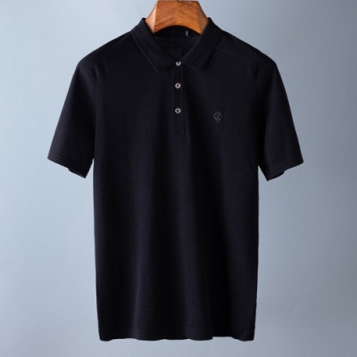 [루이비통]Louis vuitton 2020 Mens Logo Silket Short Sleeved Polo Tshirts - 루이비통 2020 남성 로고 실켓 폴로 반팔티 Lou01839x.Size(m - 3xl).블랙