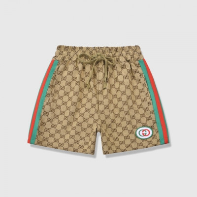 [구찌]Gucci 2020 Mens Initial Logo Vintage Casual Half Pants - 구찌 2020 남성 이니셜 로고 빈티지 캐쥬얼 반바지 Guc02727x.Size(s - l).카키