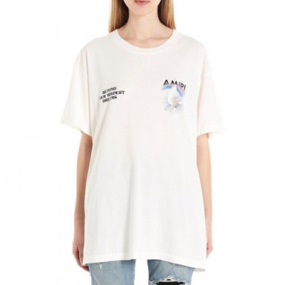 [아미리]Amiri 2020 Mm/Wm Logo Cotton Short Sleeved Tshirts - 아미리 2020 남/녀 로고 코튼 반팔티 Ami0089x.Size(s - xl).화이트