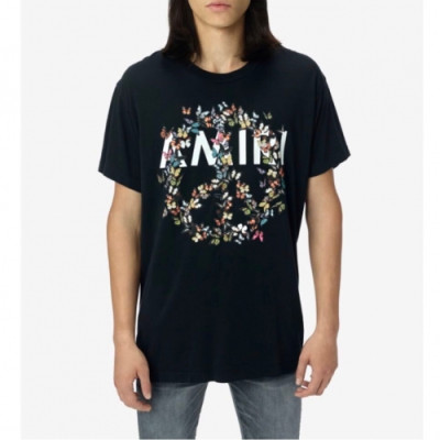 [아미리]Amiri 2020 Mm/Wm Logo Cotton Short Sleeved Tshirts - 아미리 2020 남/녀 로고 코튼 반팔티 Ami0090x.Size(s - xl).블랙
