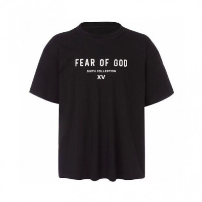 [피어오브갓]Fear of god 2020 Mm/Wm Oversize Minimal Cotton Short Sleeved Tshirts - 피어오브갓 2020 남/녀 미니멀 오버사이즈 코튼 반팔티 Fea0120x.Size(s - xl).블랙