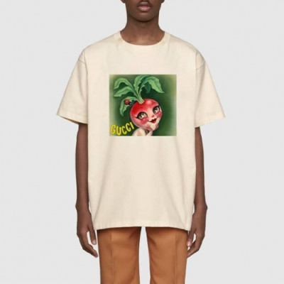 [매장판]Gucci 2020 Mm/Wm Logo Cotton Short Sleeved Tshirts - 구찌 2020 남/녀 로고 코튼 반팔티 Guc02735x.Size(xs - l).아이보리