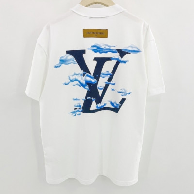 [루이비통]Louis vuitton 2020 Mens Logo  Cotton Short Sleeved Tshirts - 루이비통 2020 남성 로고 코튼 반팔티 Lou01827x.Size(xs - l).화이트