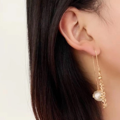 Dior 2020 Ladies Earring  - 디올 2020 여성용 이어링 ACC0350.(옐로우골드)