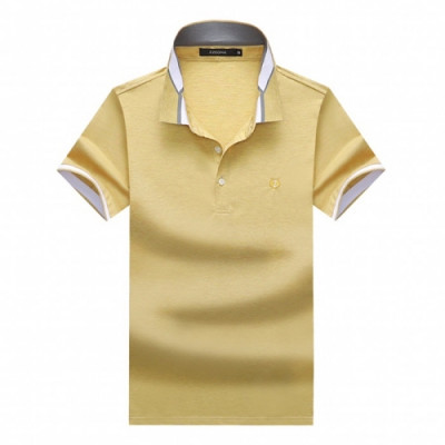 Ermenegildo Zegna 2020 Mens Business Short Sleeved Polo Tshirts - 에르메네질도 2020 제냐 남성 비지니스 반팔티 Zeg0185x.Size(m - 3xl).옐로우