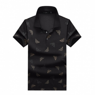 [알마니]Armani 2020 Mens Logo Silket Short Sleeved Tshirts - 알마니 2020 남성 로고 실켓 반팔티 Arm0704x.Size(m - 3xl).블랙