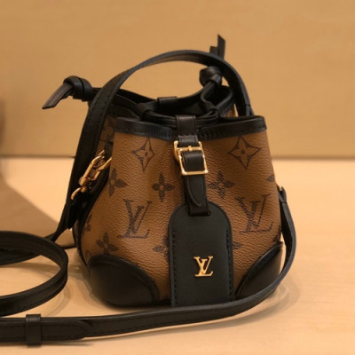 Louis Vuitton 2020 Mini Bucket Shoulder Cross Bag,12cm - 루이비통 2020 미니 버킷 숄더 크로스백 M57099,LOUB2088,12cm,브라운