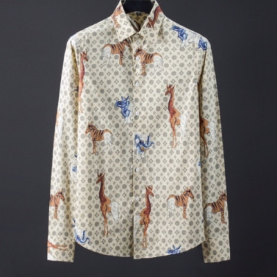 [루이비통]Louis vuitton 2020 Mens Trendy Cotton shirts - 루이비통 2020 남성 트렌디 코튼 셔츠 Lou01872x.Size(m - 3xl).베이지