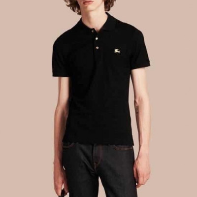 [버버리]Burberry 2020 Mens Logo Short Sleeved Polo Tshirts - 버버리 2020 남성 로고 폴로 반팔티 Bur02695x.Size(m - 2xl).블랙