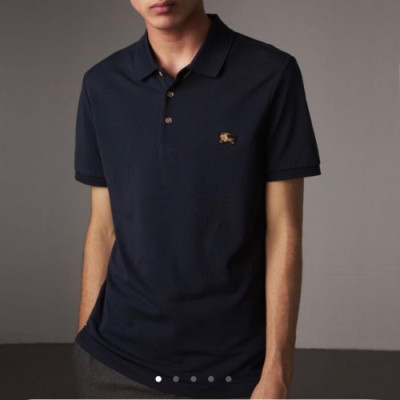 [버버리]Burberry 2020 Mens Logo Short Sleeved Polo Tshirts - 버버리 2020 남성 로고 폴로 반팔티 Bur02697x.Size(m - 2xl).네이비