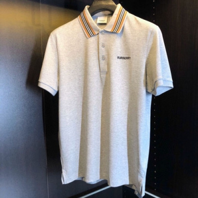 [버버리]Burberry 2020 Mens Logo Short Sleeved Polo Tshirts - 버버리 2020 남성 로고 폴로 반팔티 Bur02699x.Size(m - 2xl).그레이