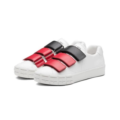 [매장판]Prada 2020 Mens Leather Sneakers - 프라다 2020 남성용 레더 스니커즈,PRAS0381,Size(240 - 270).화이트