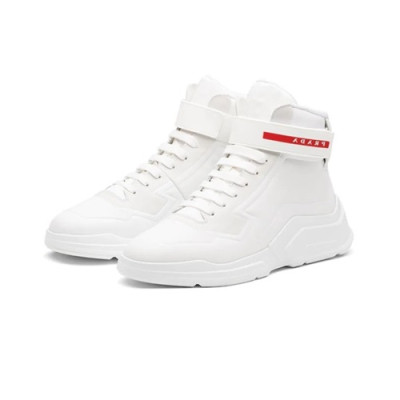 [매장판]Prada 2020 Mens Leather Sneakers - 프라다 2020 남성용 레더 스니커즈,PRAS0394,Size(240 - 270).화이트