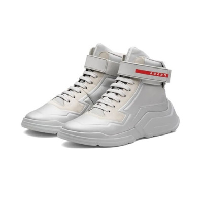 [매장판]Prada 2020 Mens Leather Sneakers - 프라다 2020 남성용 레더 스니커즈,PRAS0395,Size(240 - 270).실버