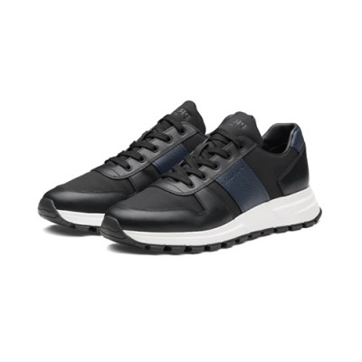 [매장판]Prada 2020 Mens Leather Running Shoes - 프라다 2020 남성용 레더 런닝슈즈,PRAS0466,Size(240 - 270).블랙