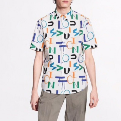 [루이비통]Louis vuitton 2020 Mens Trendy Cotton Short Sleeved Shirts - 루이비통 2020 남성 트렌디 코튼 반팔 셔츠 Lou01883x.Size(xs - xl).화이트