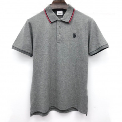 [버버리]Burberry 2020 Mens Logo Short Sleeved Polo Tshirts - 버버리 2020 남성 로고 폴로 반팔티 Bur02709x.Size(m - 3xl).그레이