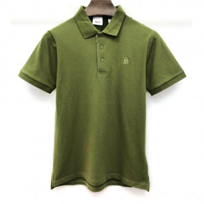 [버버리]Burberry 2020 Mens Logo Short Sleeved Polo Tshirts - 버버리 2020 남성 로고 폴로 반팔티 Bur02711x.Size(m - 3xl).그린