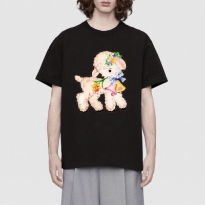 [매장판]Gucci 2020 Mm/Wm Logo Cotton Short Sleeved Tshirts - 구찌 2020 남/녀 로고 코튼 반팔티 Guc02775x.Size(s - xl).블랙