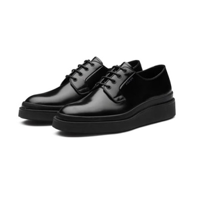 [매장판]Prada 2020 Mens Leather Shoes - 프라다 2020 남성용 레더 슈즈,PRAS0522,Size(240 - 270).블랙