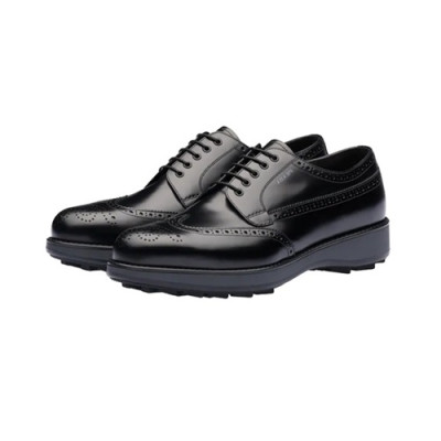 [매장판]Prada 2020 Mens Leather Shoes - 프라다 2020 남성용 레더 슈즈,PRAS0525,Size(240 - 270).블랙