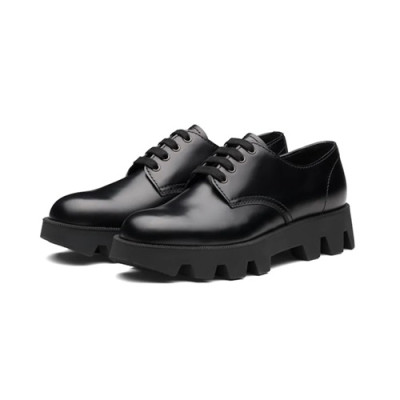 [매장판]Prada 2020 Mens Leather Shoes - 프라다 2020 남성용 레더 슈즈,PRAS0528,Size(240 - 270).블랙