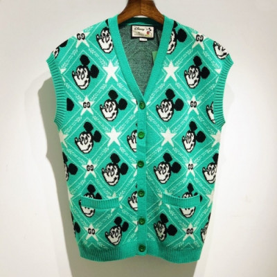 [구찌]Gucci 2020 Mm/Wm Mickey Wool Vest - 구찌 2019 남/녀 미키 울 조끼 Guc02778x.Size(s - l).그린