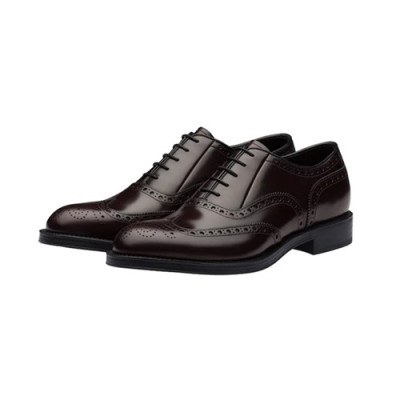 [매장판]Prada 2020 Mens Leather Oxford Shoes - 프라다 2020 남성용 옥스퍼드 레더 슈즈,PRAS0533,Size(240 - 270).브라운