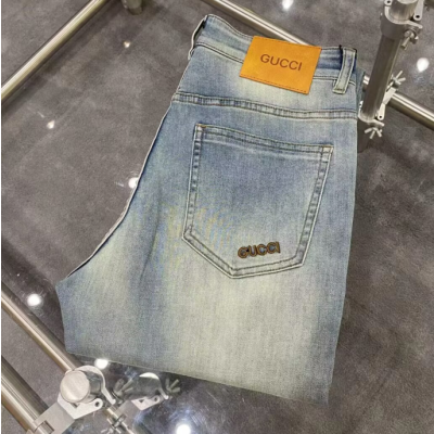 [구찌]Gucci 2024 Mens Casual Classic Denim Jeans - 구찌 2024 남성 캐쥬얼 클래식 청바지 Guc02780x.Size(29 - 40).블루