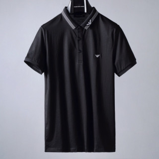 [알마니]Armani 2020 Mens Logo Silket Short Sleeved Tshirts - 알마니 2020 남성 로고 실켓 반팔티 Arm0711x.Size(m - 4xl).블랙