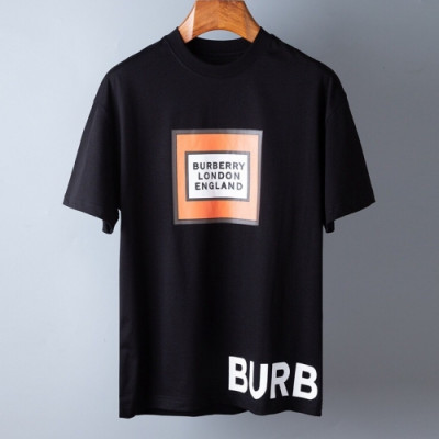 [버버리]Burberry 2020 Mm/Wm Logo Cotton Short Sleeved Tshirts - 버버리 2020 남/녀 로고 코튼 반팔티 Bur02732x.Size(m - 2xl).블랙