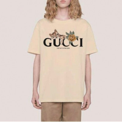[매장판]Gucci 2020 Mm/Wm Logo Cotton Short Sleeved Tshirts - 구찌 2020 남/녀 로고 코튼 반팔티 Guc02795x.Size(xs - l).아이보리