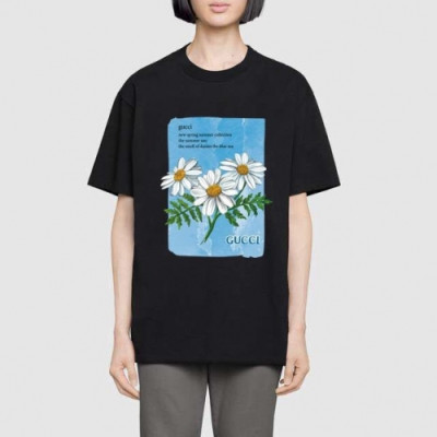 [매장판]Gucci 2020 Mm/Wm Logo Cotton Short Sleeved Tshirts - 구찌 2020 남/녀 로고 코튼 반팔티 Guc02798x.Size(xs - l).블랙