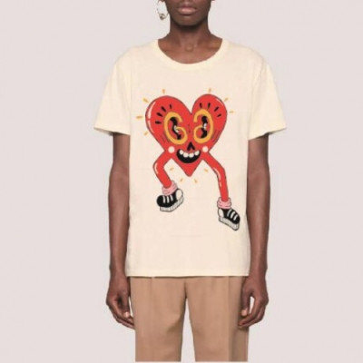 [매장판]Gucci 2020 Mm/Wm Logo Cotton Short Sleeved Tshirts - 구찌 2020 남/녀 로고 코튼 반팔티 Guc02803x.Size(xs - l).아이보리