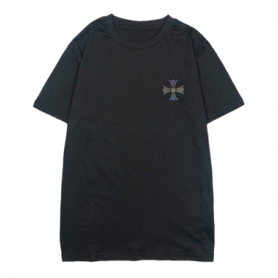 [크롬하츠]Chrome hearts 2020 Mens Logo Casual Short Sleeved Tshirts - 크롬하츠 2020 남성 로고 캐쥬얼 반팔티 Chr0179x.Size(s - xl).블랙