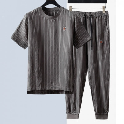 [에르메스]Hermes 2020 Mens Casual Silket Training Short Sleeved Clothes&Pants - 에르메스 2020 남성 캐쥬얼 실켓 반팔 트레이닝복&팬츠 Her0480x.Size(m - 4xl).그레이